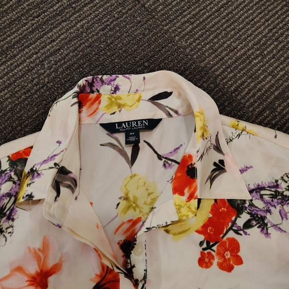 Ralph Lauren Floral Print Skirt - Cream - Picture 3 of 5